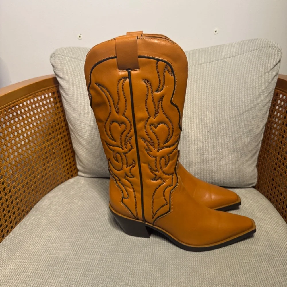 Reformation Olive Western Cowboy Boots - Picture 4 of 8